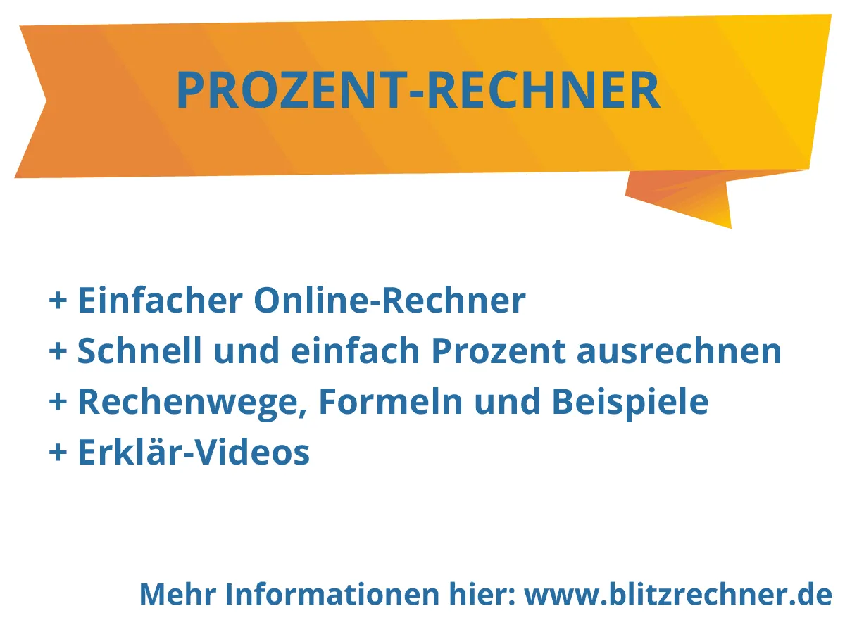 Ein Bildschirm zeigt einen Online-Prozentrechner