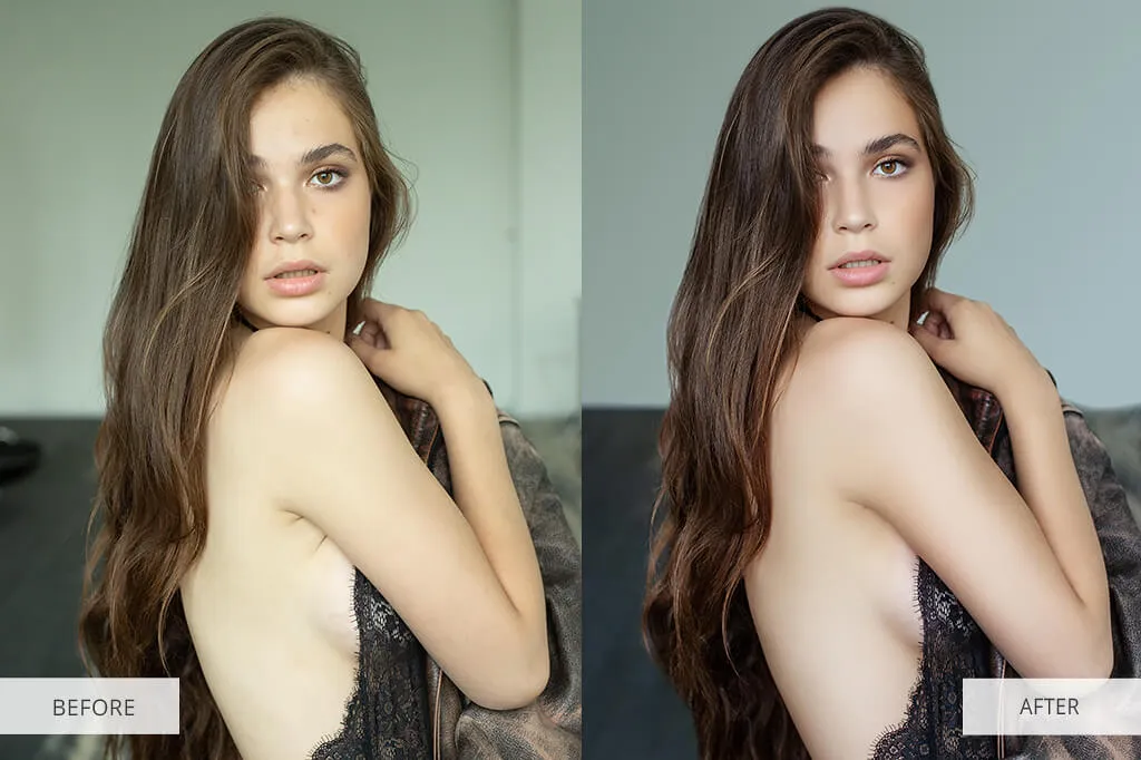 Ein Foto, dessen Hintergrund von störenden Objekten befreit wurde, was zu einer klareren und fokussierteren Komposition führt