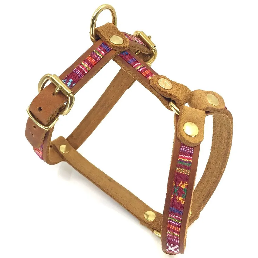 Ein handgefertigtes Ledergeschirr im Boho-Stil, das Robustheit und individuellen Charme vereint