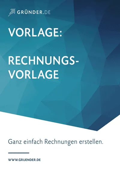 Ein professionelles Layout für eine Rechnung, das als Vorlage dient