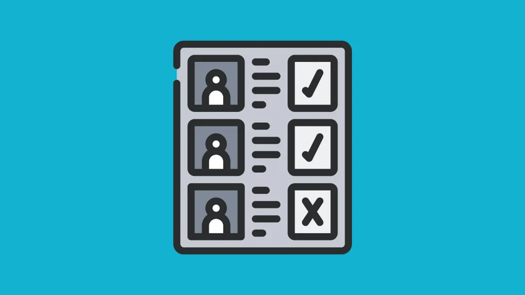 Ein schönes Bild, das die Organisation einer Veranstaltung symbolisiert, mit einer Vorlage für eine Teilnehmerliste im Vordergrund.