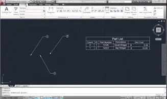 Ein Screenshot zeigt den Datenextraktions-Assistenten in AutoCAD, der die Auswahl von Objekten und Eigenschaften zur Extraktion von Daten demonstriert.