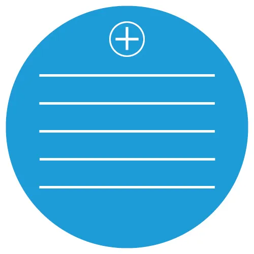 Ein stilisiertes Icon, das eine Tortengrafik zur Darstellung der Umsatzverteilung in einem Unternehmen zeigt