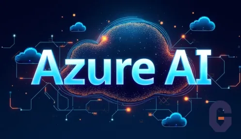 Eine grafische Darstellung von Azure AI-Diensten und deren Verknüpfung für KI-Lösungen