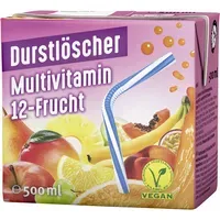 Eine Nahaufnahme des Durstlöscher Multivitamin TetraPaks