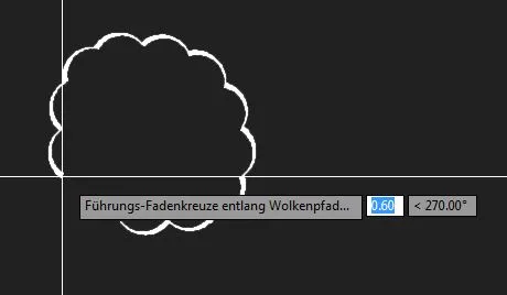 Eine Revisionswolke mit angepasster Bogenlänge in AutoCAD
