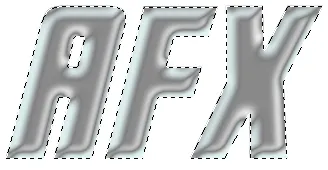 Einstellungen für "Abgeflachte Kante und Relief" mit Details zu Tiefe, Größe und weicherer Kante, die einen metallischen Glanz erzeugen