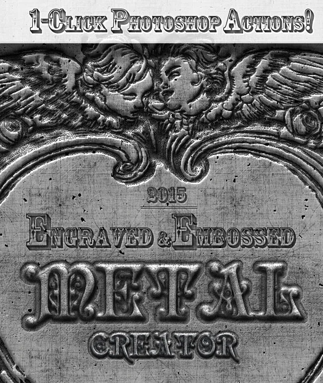 Engraved Metal Photoshop Creator