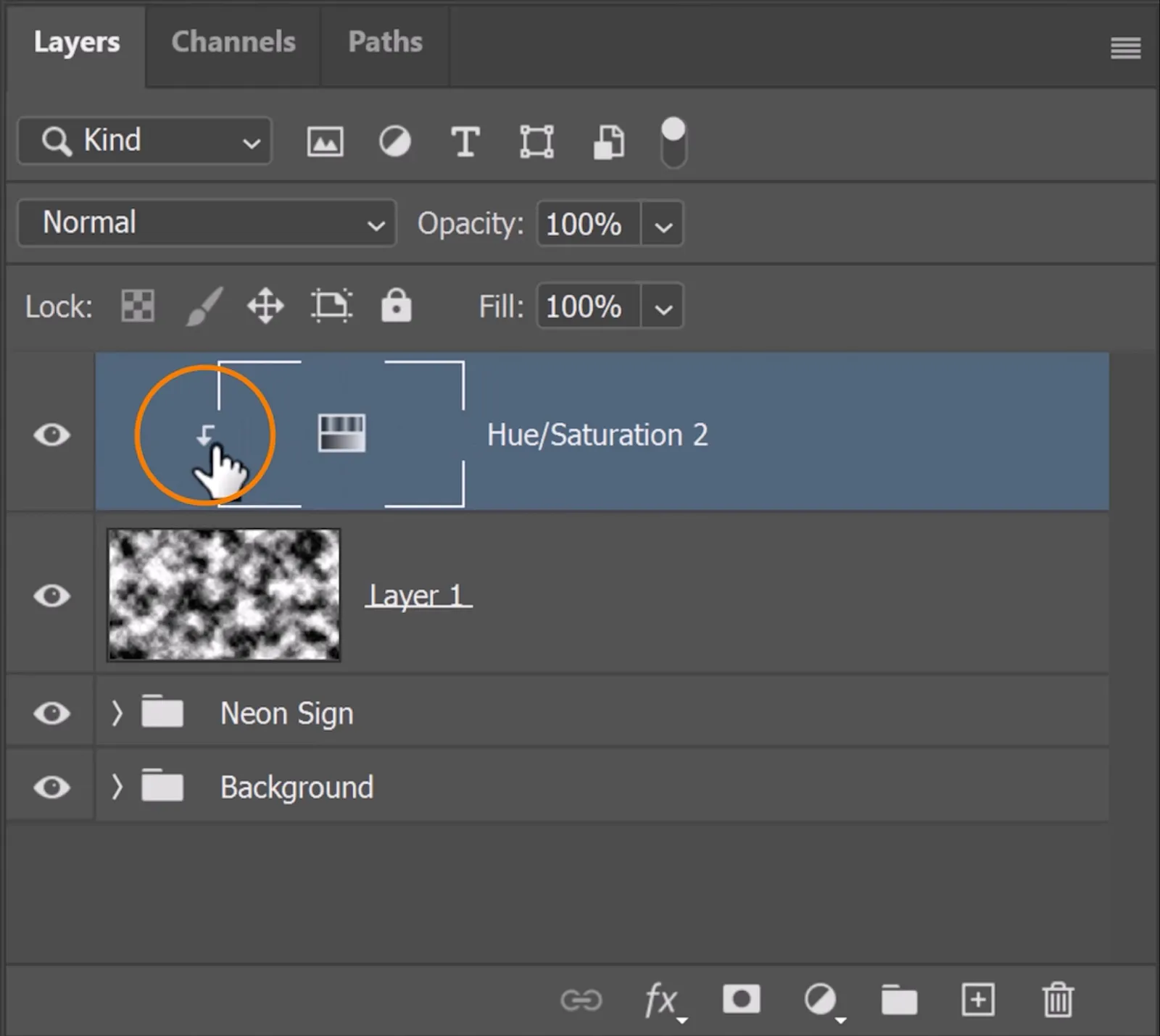 Erstellen einer Schnittmaske für die Atmosphäre-Ebene