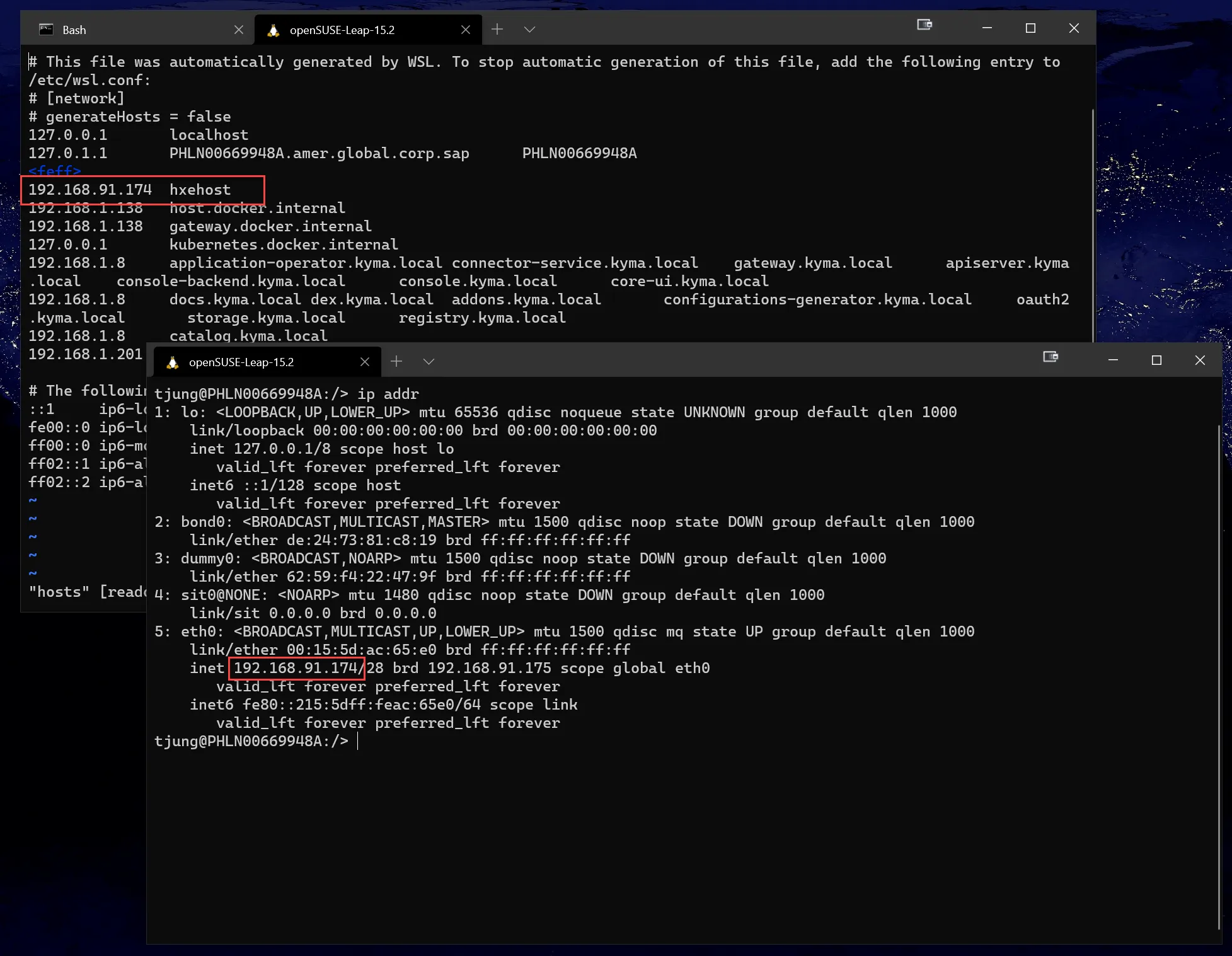 Erstellen Sie einen Hostnamen-Alias für die IP-Adresse der Linux-Distribution
