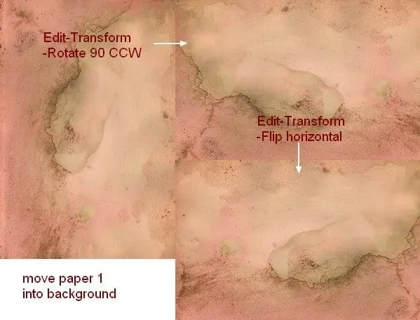 Erstes Papier-Stockfoto nach dem Import und der Rotation in Photoshop