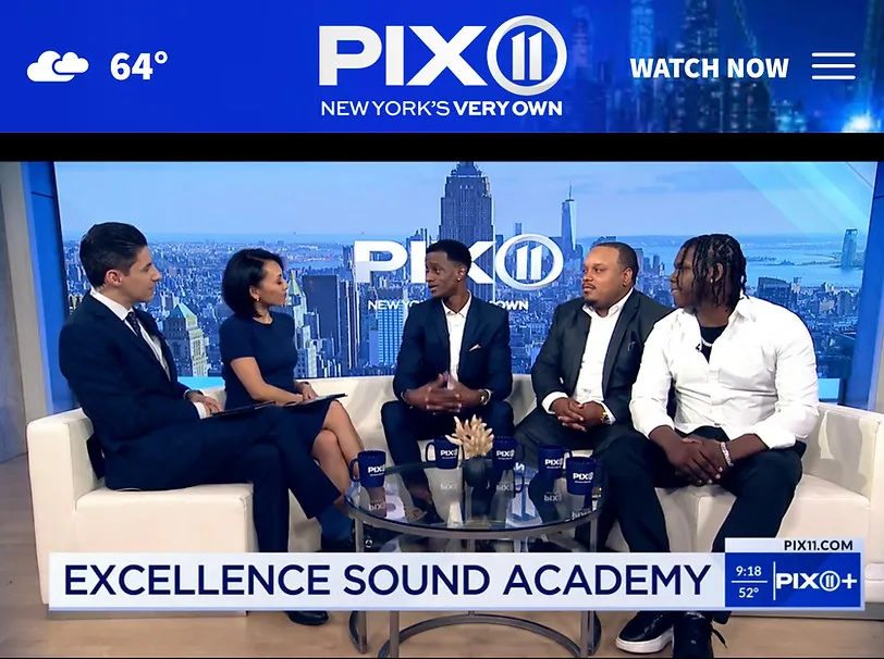 Evan Brown und Brandon Walker von der Excellence Sound Academy im Interview bei PIX11 News
