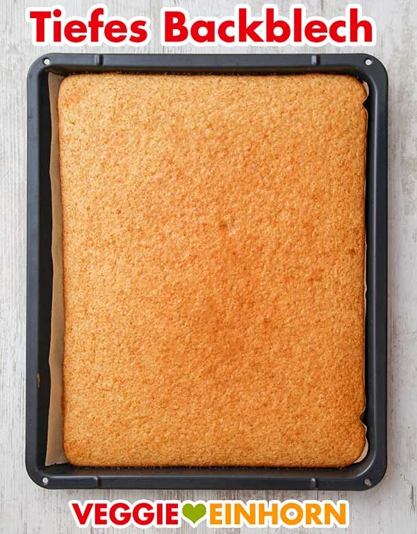 Fantakuchen auf dem Backblech