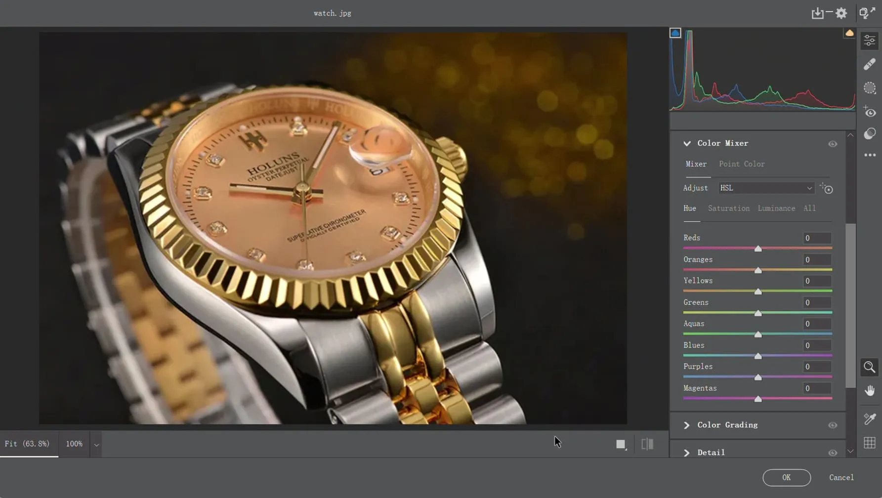 Farb-Mischer in Camera Raw