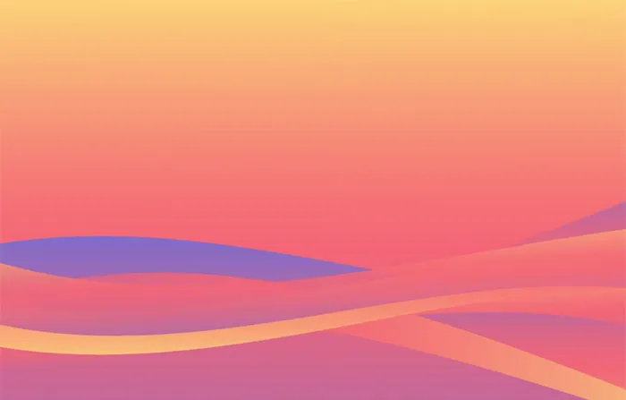 Farbige Wogen und Streifen