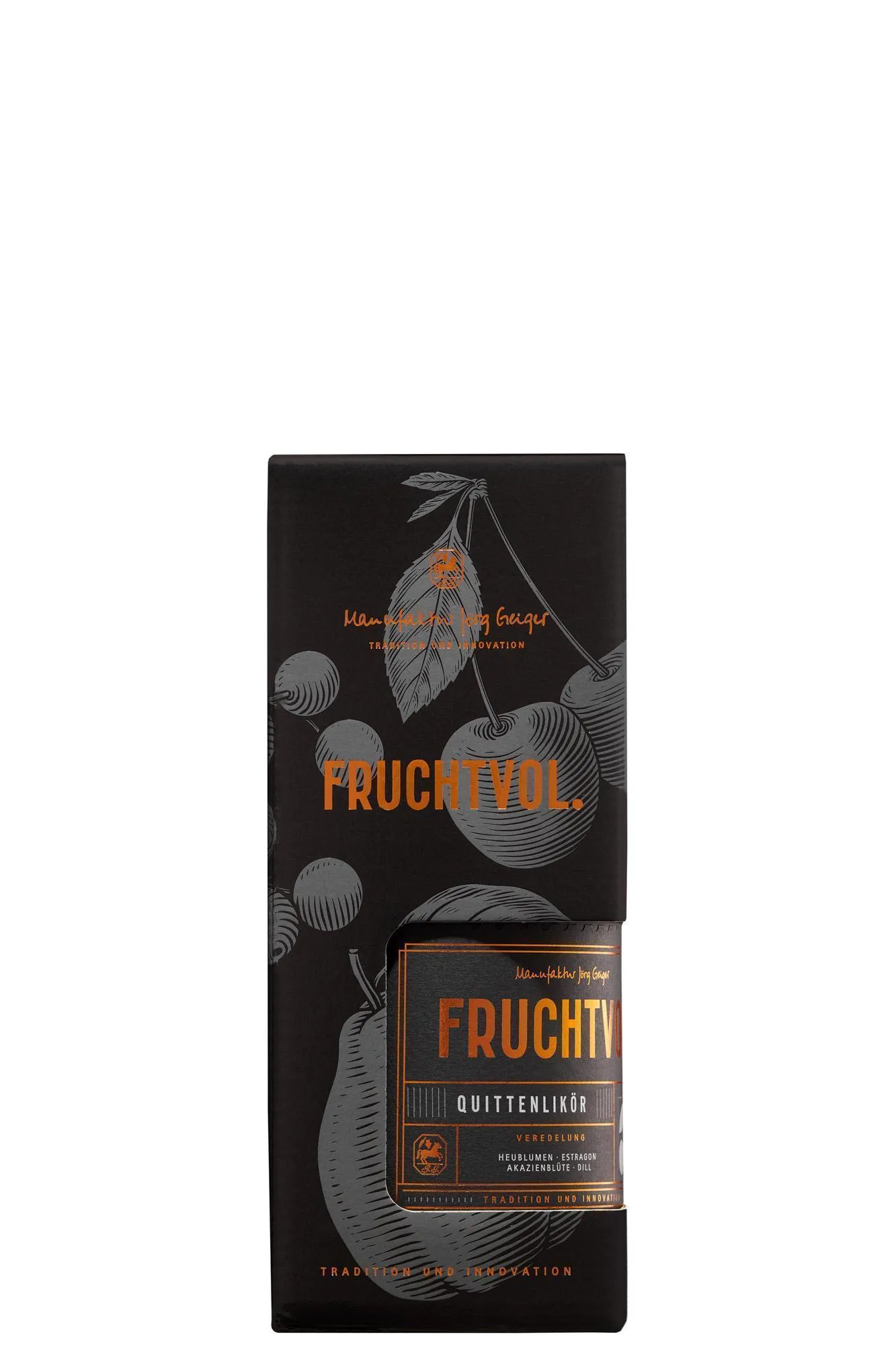 FRUCHTVOL. Quittenlikör 0,5l in einer eleganten Geschenkverpackung
