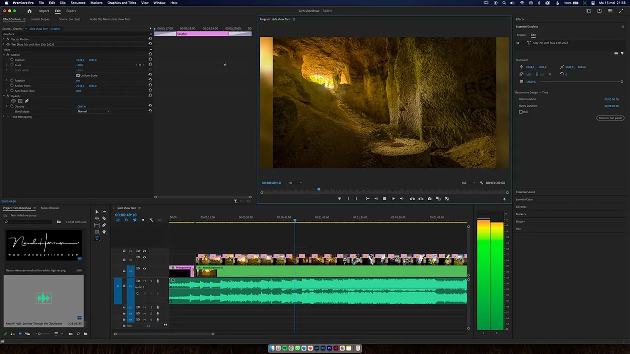 Fügen Sie Ihrer Diashow immer Musik hinzu. Ohne sie wird es langweilig.