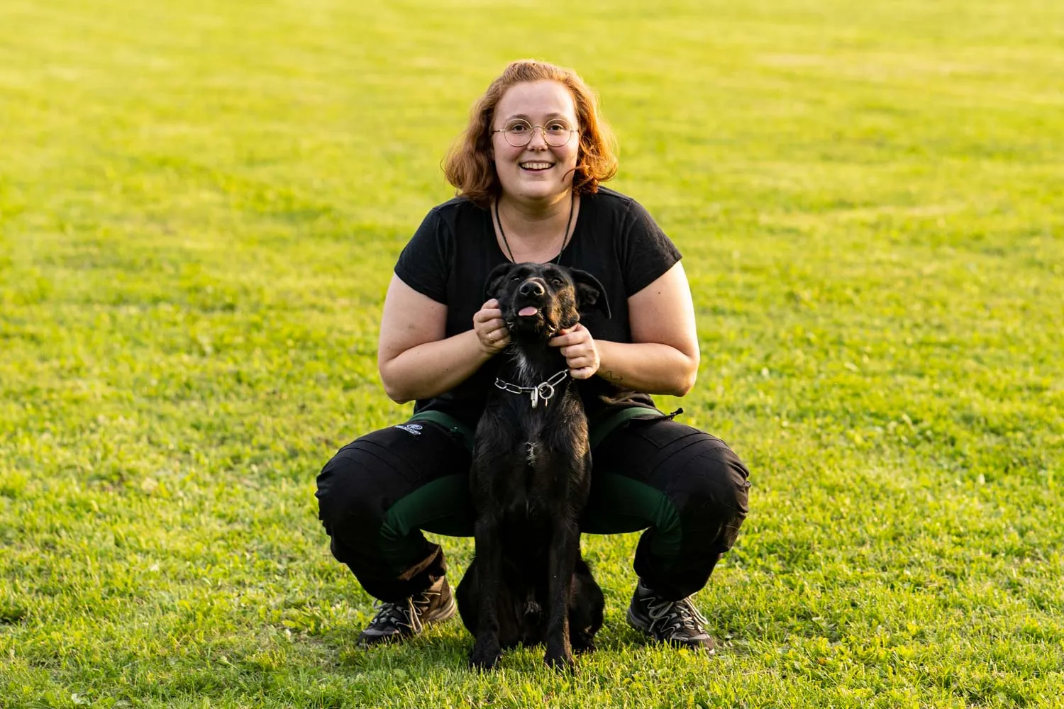 Fynn und Maggy beim Training.