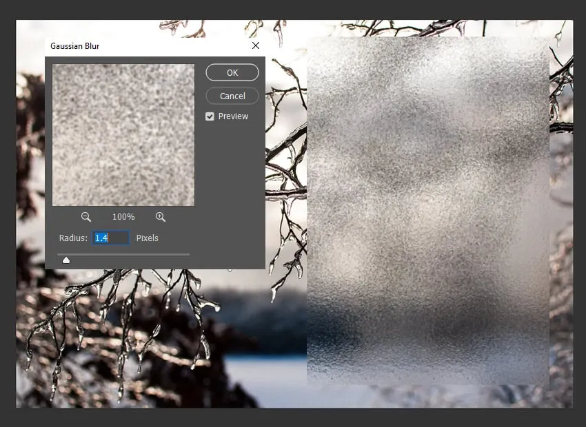 Gaußschen Weichzeichner hinzufügen