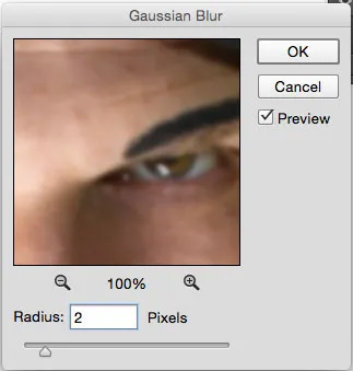 Gaußscher Weichzeichner in Photoshop