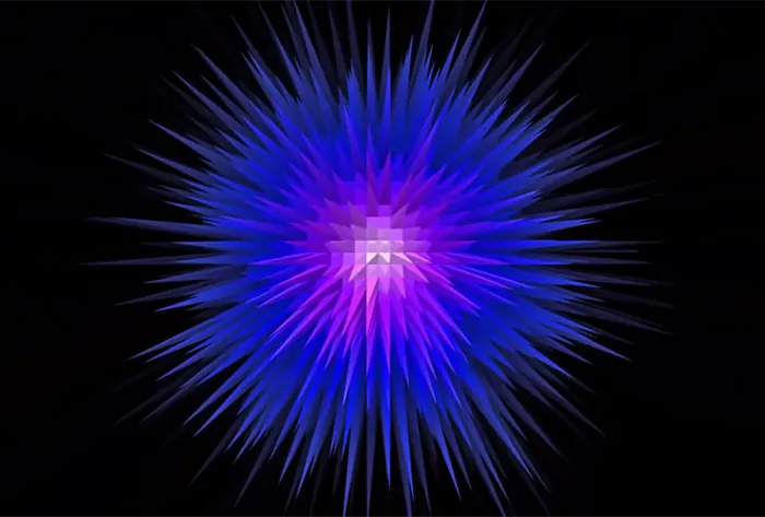 Geometrisches Sonnen- und Sternenburst-Design