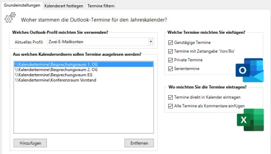 Gezieltes Auslesen und Filtern von Terminen aus Outlook/Exchange-Kalendern