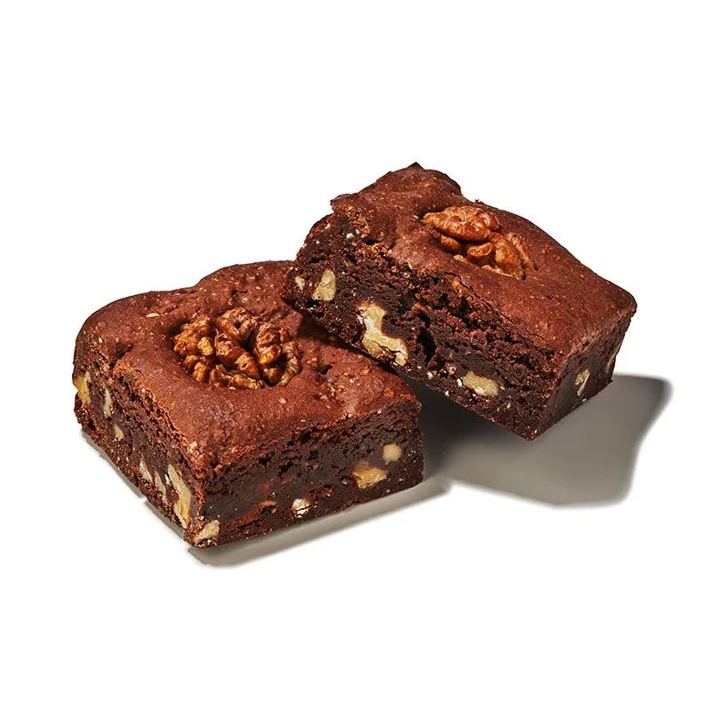 Glutenfreier und veganer Walnuss-Brownie