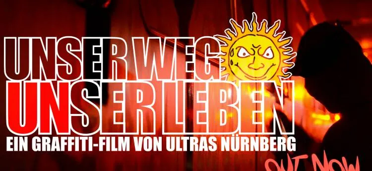 Graffiti-Kunstwerk der Ultras Nürnberg, das die lebendige und kreative Fankultur in Deutschland repräsentiert