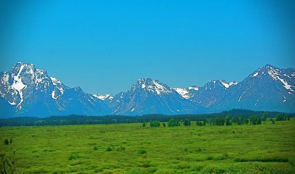 Grand Teton-Berge im April