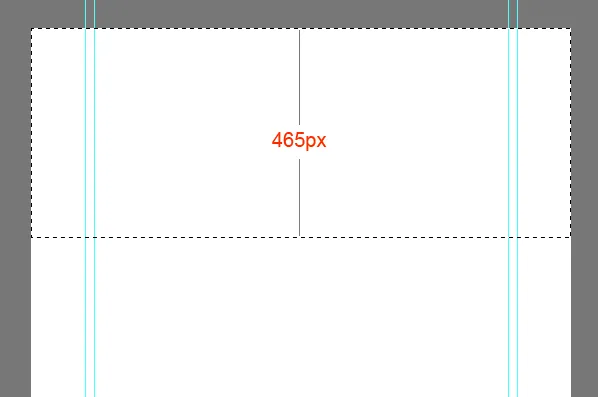 Header-Bereich mit 465 Pixel Höhe ausgewählt