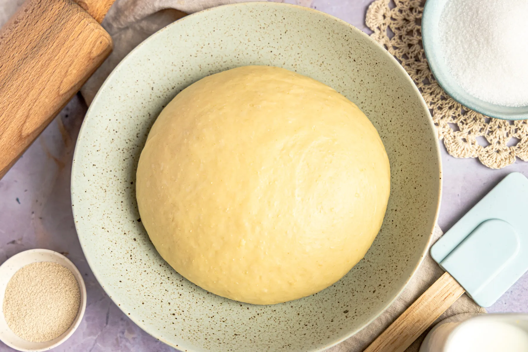 Hefeteig mit Trockenhefe geht auf