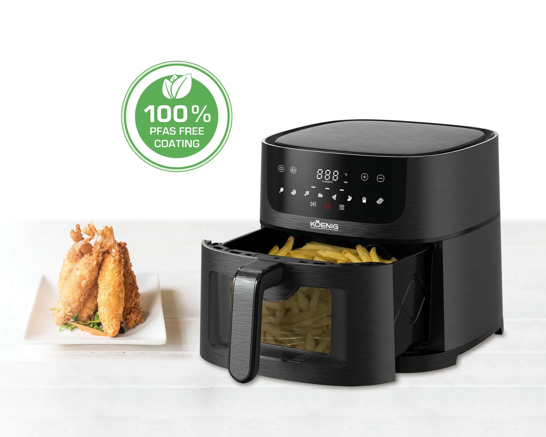 Heissluft-Fritteuse Quick & Pure 4 ermöglicht eine leichtere und gesündere Zubereitung von Speisen ohne Öl