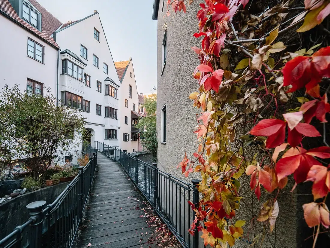 Herbstbild Lechkanal