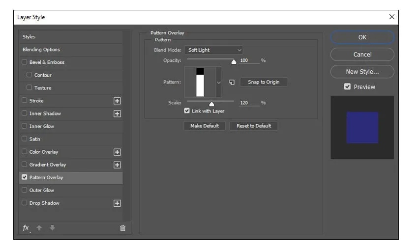 Hinzufügen eines horizontalen Linienmusters als Überlagerung für Scanlines