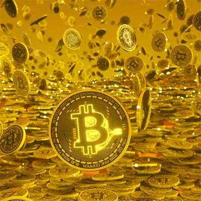 Illustration zu „Was ist Kryptowährung“ – goldene Bitcoin-Münzen