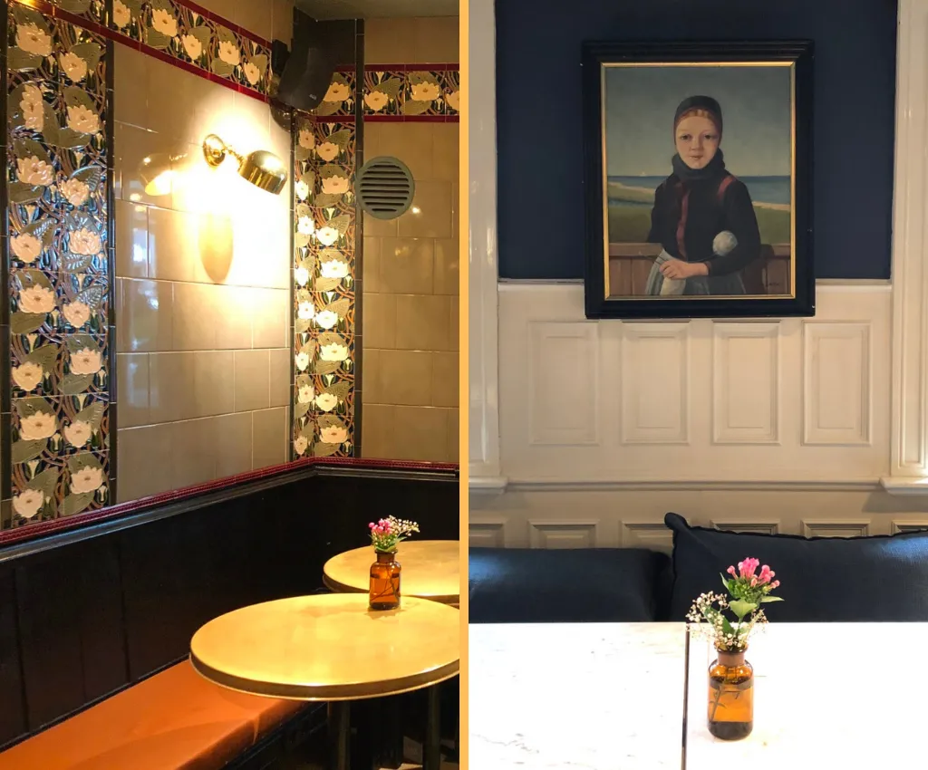 Interieur im Cölln's Austernkeller: Jugendstil trifft auf nordische Romantik