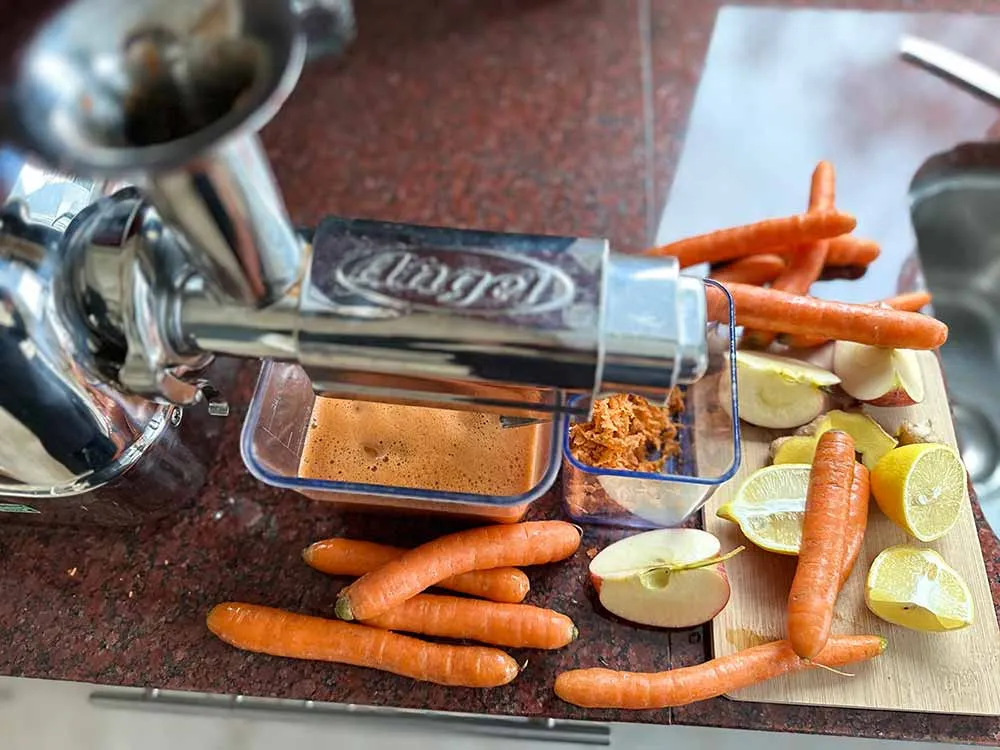 Karottensaft selber machen mit und ohne Entsafter plus 8 Rezepte - Säfte zum Abnehmen