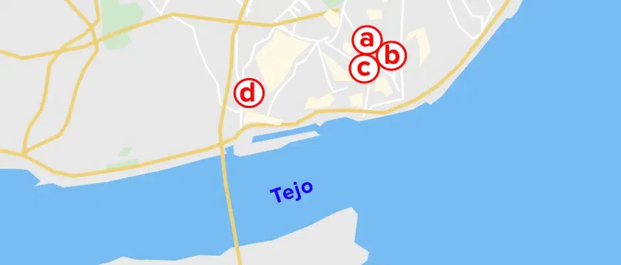 Karte mit den Hoteltipps