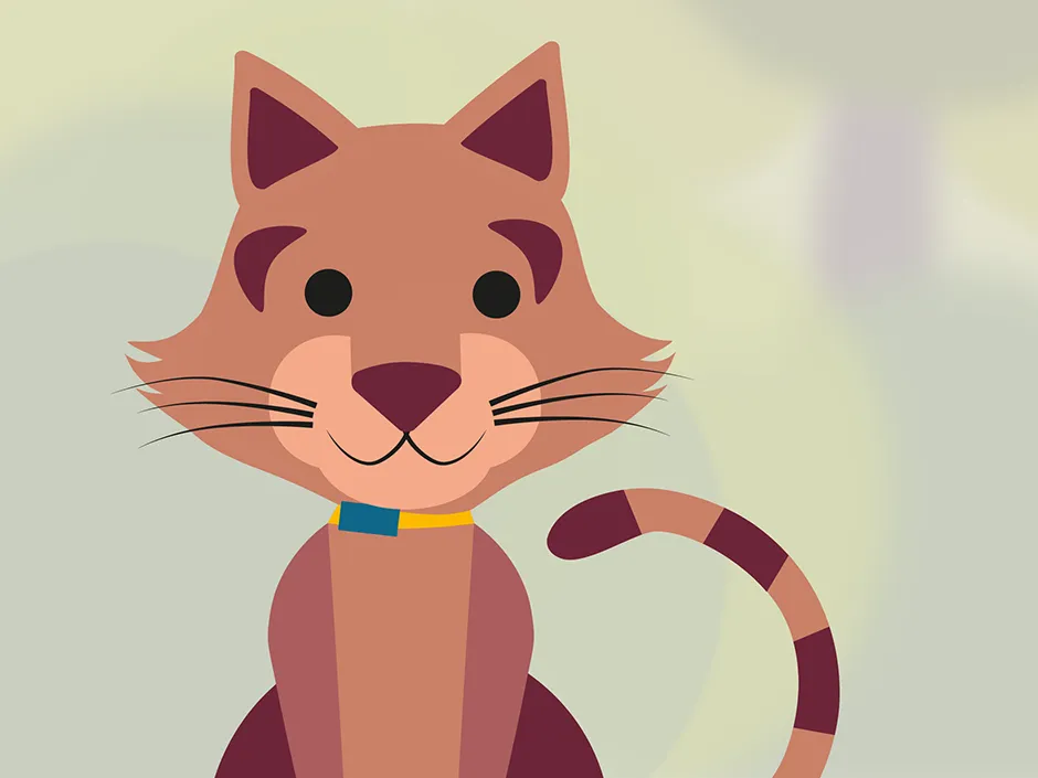 Katze trägt ein Halsband mit GPS-Tracker, der in einen Sicherheitsverschluss integriert ist