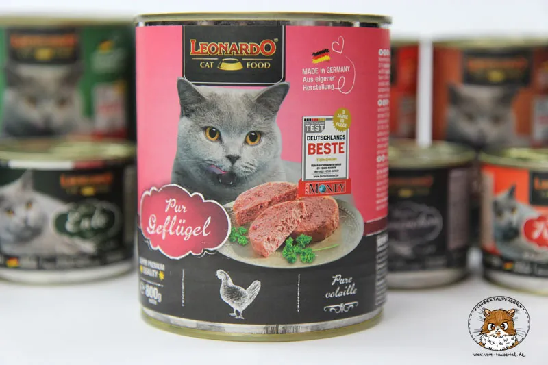 Katzenfutter von Leonardo All Meat mit der Sorte Geflügel pur