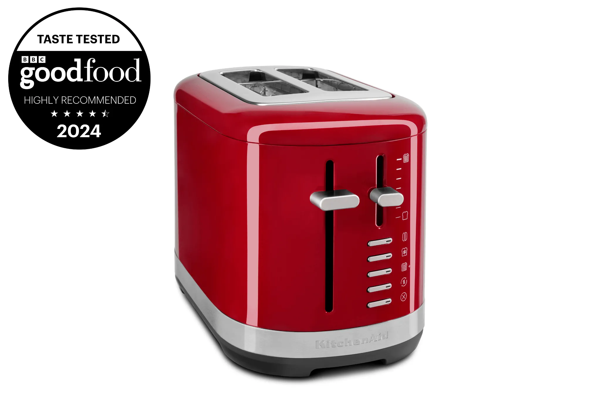 KitchenAid 2 slice toaster with Good Food accreditation badge