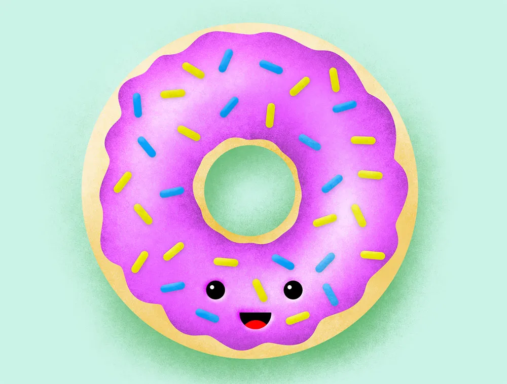 Körnige Schattierungen