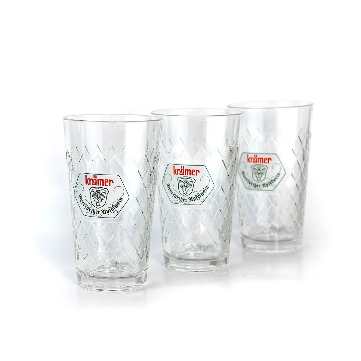 Krämer Apfelwein-Gläser "Gerippte" im 6er Pack (0,25L)