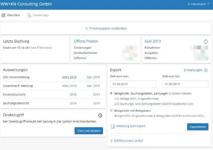 LEXoffice Steuerberaterzugang