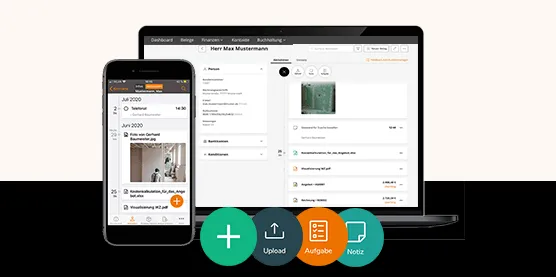 Lexware Kontaktmanager Oberfläche zur Kundenverwaltung