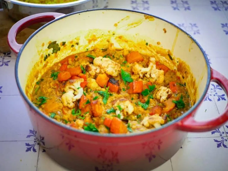 Linsencurry mit Kürbis