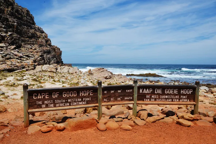 Majestätische Klippen am Kap der Guten Hoffnung in Südafrika