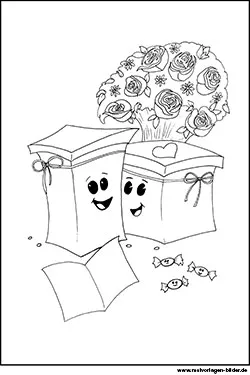 Malvorlage Geschenke