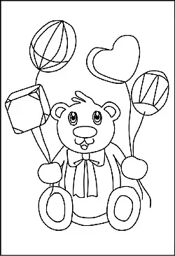 Malvorlage Teddybär