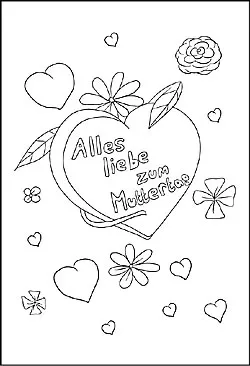 Malvorlage zum Muttertag